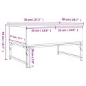 Stolik kawowy, dąb sonoma, 70x50x40 cm