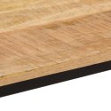 Stół do jadalni, 110x55x75 cm, surowe drewno mango i żelazo