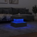 Stolik kawowy z podświetleniem LED, szarość betonu, 50x50x40 cm
