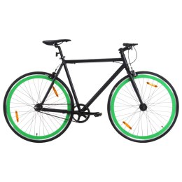 Rower single speed, czarno-zielony, 700c, 51 cm