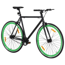 Rower single speed, czarno-zielony, 700c, 51 cm