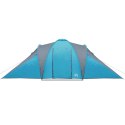 Namiot turystyczny, 6-os., niebieski, zaciemniany, wodoszczelny