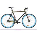 Rower single speed,czarno-niebieski, 700c, 59 cm