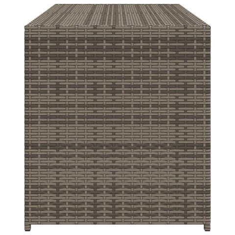 Skrzynia ogrodowa, szara, 283L, polirattan