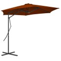 Parasol ogrodowy na stalowym słupku, terakota, 300x230 cm