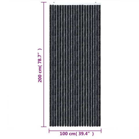 Zasłona przeciwko owadom, antracytowa, 100x200 cm, szenil Zasłona przeciwko owadom, antracytowa, 100x200 cm, szenil