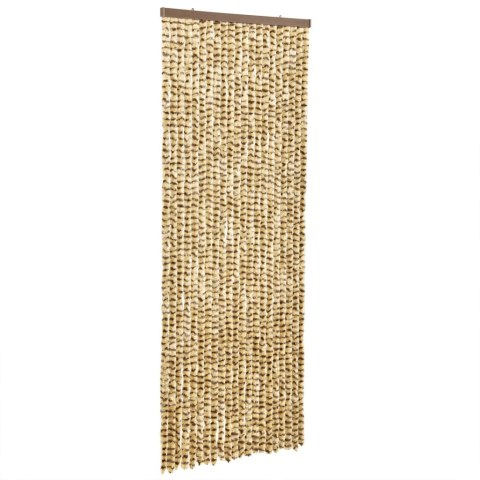 Zasłona przeciwko owadom, beżowo-brązowa, 90x200 cm, szenil Zasłona przeciwko owadom, beżowo-brązowa, 90x200 cm, szenil