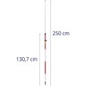 Tyczka geodezyjna pod pryzmat lustro składana śr. 24.5mm długość 2.5m