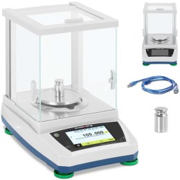Waga laboratoryjna analityczna ze szklaną osłoną panelem dotykowym LCD 300 g / 0.001 g