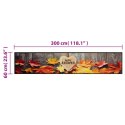 Dywanik kuchenny z motywem jesieni, 60x300 cm, aksamitny