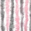 Zasłona przeciwko owadom, srebrno-różowa, 90x200 cm, szenil