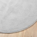 Dywan OVIEDO z krótkim włosiem, szary, Ø 120 cm