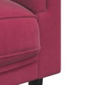 Fotel z poduszką, winna czerwień, obity aksamitem