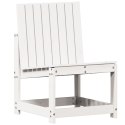 Krzesło ogrodowe, białe, 50,5x55x77 cm, lite drewno sosnowe