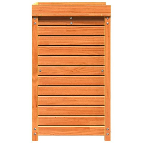 Stolik ogrodniczy z półkami, brązowy, 82,5x50x86,5 cm, sosna