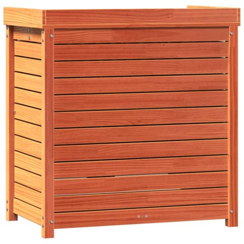 Stolik ogrodniczy z półkami, brązowy, 82,5x50x86,5 cm, sosna