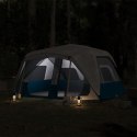 Namiot turystyczny, jasnoniebieski, zaciemniany, z LED