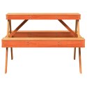 Stół piknikowy, woskowy brąz, 105x134x75 cm, drewno sosnowe