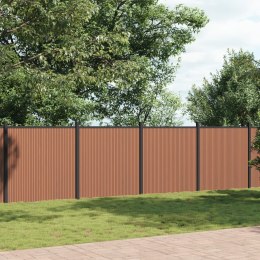 Panel ogrodzeniowy, brązowy, 1391x186 cm, WPC