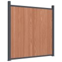 Panel ogrodzeniowy, brązowy, 1391x186 cm, WPC