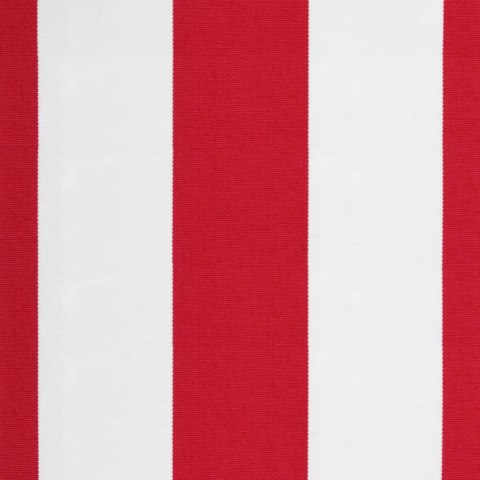 Tkanina na wymianę do markizy, czerwono-białe paski, 3,5x2,5 m