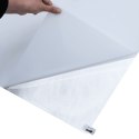 Folie okienne, 5 szt., matowe przezroczyste białe, PVC