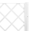 Donica ogrodowa z kratką, biała, 160x120x140 cm, PP