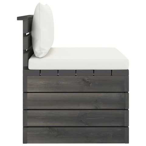 2-cz. zestaw mebli z palet do ogrodu, z poduszkami, sosna