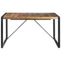Stół jadalniany, 140x140x75 cm, drewno stylizowane na sheesham