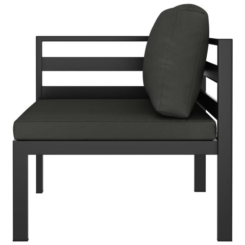 7-cz. zestaw mebli ogrodowych, poduszki, aluminium, antracyt 7-cz. zestaw mebli ogrodowych, poduszki, aluminium, antracyt