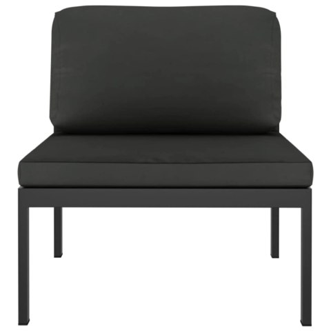 7-cz. zestaw mebli ogrodowych, poduszki, aluminium, antracyt 7-cz. zestaw mebli ogrodowych, poduszki, aluminium, antracyt