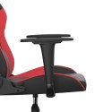 Fotel gamingowy, czarno-czerwony, sztuczna skóra
