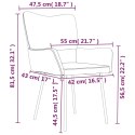 Krzesła stołowe, 2 szt., jasnozielone, aksamitne