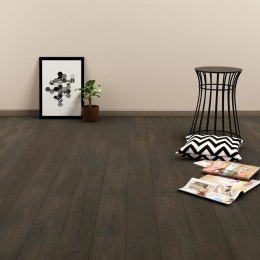 Samoprzylepne panele podłogowe 4,46 m², 3 mm, PVC ciemnobrązowe