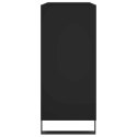 Szafka na płyty, czarna, 84,5x38x89 cm, materiał drewnopochodny