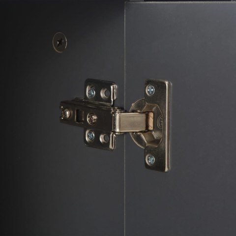 Komoda na wysoki połysk, szara, 107x35x80,5 cm