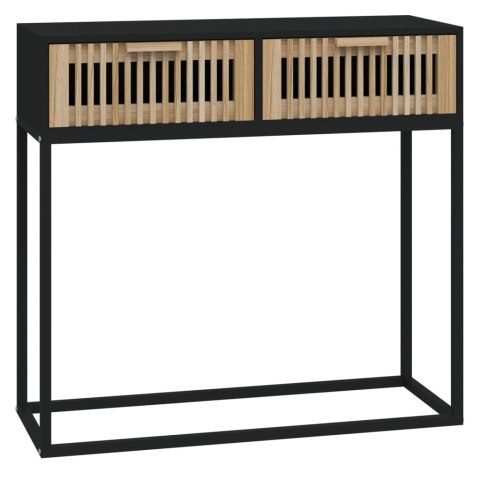 Stolik konsolowy, czarny, 80x30x75 cm Stolik konsolowy, czarny, 80x30x75 cm