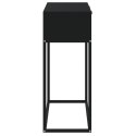Stolik konsolowy, czarny, 80x30x75 cm