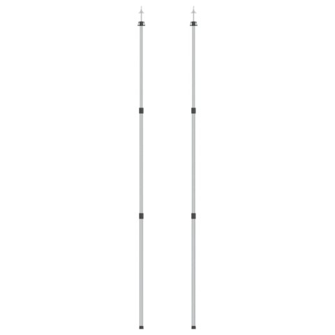 Teleskopowe słupki do tarpa, dł. 102-260 cm, 2 szt., aluminium