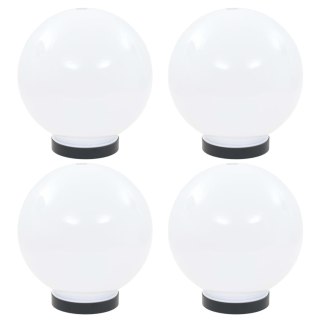 Lampy ogrodowe LED, 4 szt., kuliste, 20 cm, PMMA
