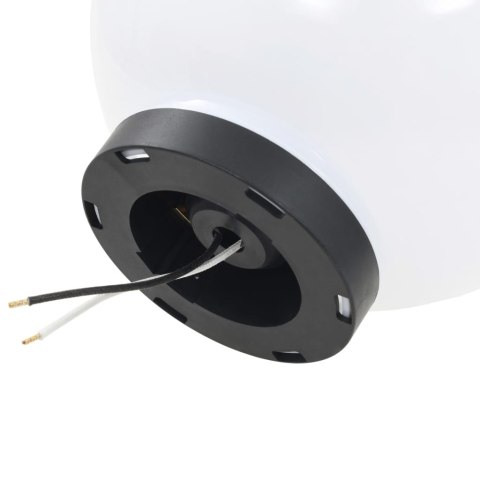 Lampy ogrodowe LED, 4 szt., kuliste, 20 cm, PMMA