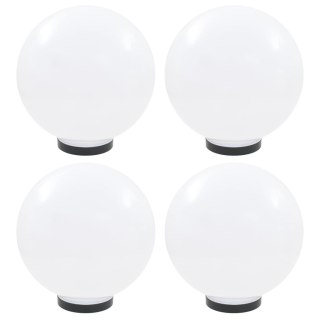 Lampy ogrodowe LED, 4 szt., kuliste, 30 cm, PMMA
