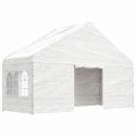 Namiot ogrodowy z dachem, biały, 11,15x5,88x3,75 m, polietylen