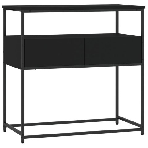 Stolik konsolowy, czarny, 75x40x75 cm, materiał drewnopochodny Stolik konsolowy, czarny, 75x40x75 cm, materiał drewnopochodny