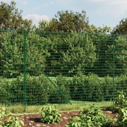 Ogrodzenie z siatki, z kotwami, zielone, 2,2x10 m