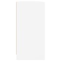 Biblioteczka z drzwiczkami, biała, 204x37x75 cm