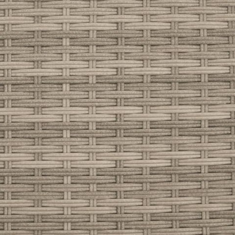 Leżanka z zadaszeniem i poduszkami, jasnoszara, polirattan