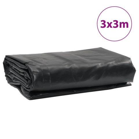Plandeka, antracytowa, 3x3 m, 650 g/m²