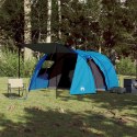 Namiot turystyczny, 4-os., niebieski, zaciemniany, wodoszczelny