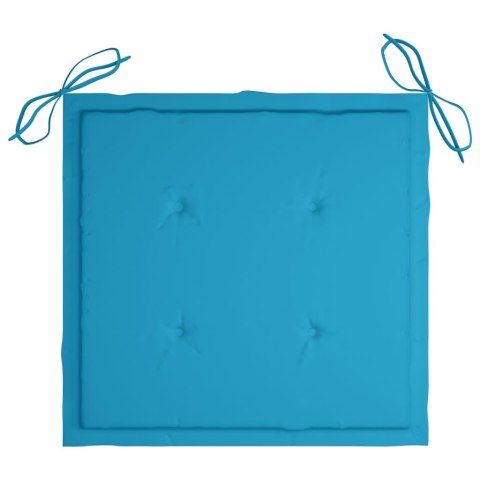 Poduszki na krzesła ogrodowe, 6 szt., błękitne, 50x50x4 cm Poduszki na krzesła ogrodowe, 6 szt., błękitne, 50x50x4 cm